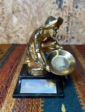 Vintage Gold Miner 49'er With Gold Pan Hood Or Trophy Ornament Statue picture