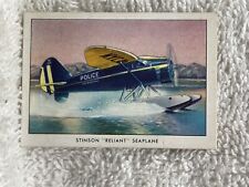 Wings Cigarettes Series B Number 4 Stinson Reliant Tobacco Card Vtg picture
