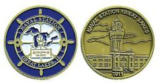 NAVY NAVAL STATION GREAT LAKES CHALLENGE COIN  picture