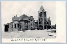 PRE 1907 NEW YORK CENTRAL RAILWAY STATION SYRACUSE NY*PUBLISHED WILLIAM SHOUDY picture
