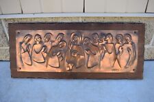 Embossed Bronze Panel of The Last Supper by 'Pasadena' (CA940) chalice co picture