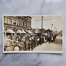 RPPC Moose Jaw Saskatchewan Canada Main Street Peace Celebration Parade 1918 picture