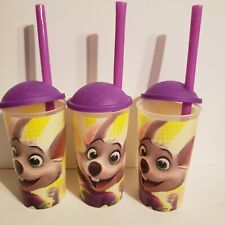 Lot Of 3 Chuck E. Cheese Cups With Lids And Straws (Grants Free Refills) picture