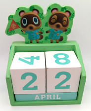 Culturefly Animal Crossing Timmy Tommy Nook Wooden Green Daily Desktop Calendar picture