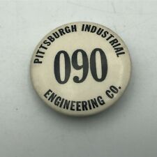Rare Vtg Pittsburgh Industrial Engineering Co. Employee ID Button Pinback D1  picture