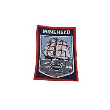 Vintage 1970's Minehead, Somerset, UK Souvenir Sew - On Cloth Badge / Patch picture