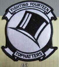 USN NAVY PATCH VF-14 STRIKE FIGHTER Sqdn Fighting FOURTEEN  Tophatters picture