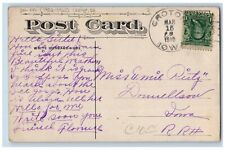 DPO 1852 1925 Croton Iowa IA Postcard Yellow Flowers Shine For Another Life 1910 picture