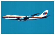 Postcard - Boeing 747-100 United Airlines Airplane picture