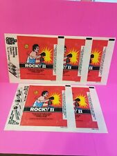 💥 5 Vintage 1979 ROCKY II Wax Pack wrappers   💥 picture