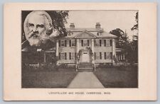 c 1910 Cambridge, Massachusetts H.W. Longfellow and House Antique Postcard picture