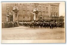 c1910's London Buckingham Palace Guards USS Pittsburgh RPPC Photo Postcard picture