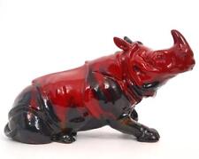 Royal Doulton Flambe 615 Rhinoceros Rhino Figurine, 8