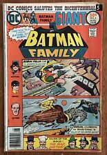 Batman Family #6, First Appearance of the Joker's Daughter GD/VG picture