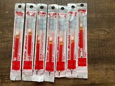 Lot of 7 Pentel Refill Ink Red .7mm #KFR7-B - Hybrid - Factory Sealed  - Japan picture