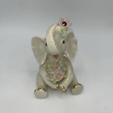 Lenox Jewel Collection Sitting Elephant With Flower Bouquet  picture