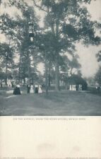 PERKASIE PA - Menlo Park On The Avenue Near The Pump House Postcard - udb picture