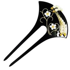 NEW Kanzashi Japanese Hair Ornament Accessory Black & Gold Color from Japan picture