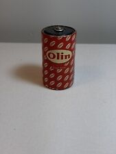 Vintage Olin Paper Cover D Size Flashlight Battery #1571 For Display picture