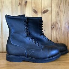 Vintage Addison Shoe Company US Army Paratrooper Military Boots Size 12R Steel T picture