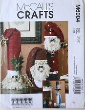 McCalls 6004 Christmas Snowman Santa Greeters Sewing Pattern picture