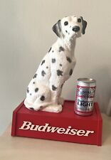 Rare Budweiser Dalmatian Bar Bottle Display Plastic/resin  Moldrite 15.5” Rare picture