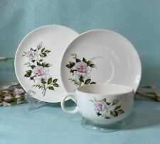 Vintage 1950’sDinner Rose by Crooksville Cup, Saucer and Dessert Plate Set of 2 picture