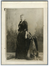 Germany, Former Empress Augustus Victoria in 1889 Vintage . Back Print  picture