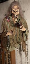 Halloween Static Hanging Prop Decoration Chained Rotting Zombie Skeleton Torso picture