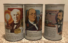 Vintage Grafs 1976 Bicentennial InventSoda Pop Can 12 oz  Lot Of 3 picture