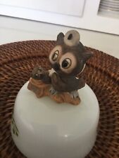 Vintage UC&GC Ceramic NURSE OWL And Baby United Glass & China Co. Figurine picture