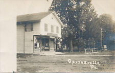 Springville PA * General Store RPPC * Susquehanna Co. c. 1908 picture