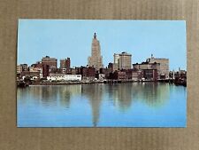 Postcard Providence RI Rhode Island River Scenic City Downtown Skyline Vintage picture