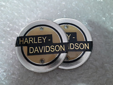 Harley Davidson 1958 Gas Tank Emblem Badge Pair picture