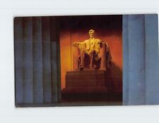 Postcard Lincoln Statue Lincoln Memorial Washington DC USA picture