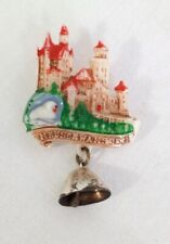 Vintage Neuschwanstein Castle Souvenir Pin Brooch Hat Lapel Germany picture