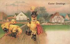 c1910 Fantasy Dressed Humanized Chicks Anthropomorphic Germany Easter P355 picture