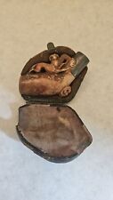 Antique Meerschaum Carved Pipe Dog With Case picture