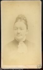 CDV Photo-Providence Rhode Island-Lady With Hair in thick braid-H Q Morton  picture