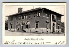 Akron OH-Ohio, Post Office, c1906 Antique Vintage Souvenir Postcard picture