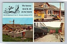 Decatur IN-Indiana, Back 40 Junction, Antique, Vintage Postcard picture