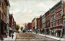 JAMESTOWN NY - Main Street Looking North Postcard picture
