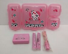 Vintage 1990s Sanrio Spottie Dottie Storage Pencil Box Case Pink Plastic picture