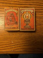 TWO VINTAGE ANTIQUE SAFETY MATCH BOXS ~ SUPERIOR QUALITY ~ WOODEN ORIGINAL  picture