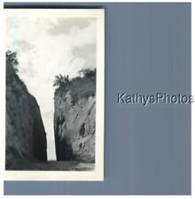 FOUND B&W PHOTO G_1441 A NARROW SPACE BETWEEN TWO ROCK FORMATIONS picture