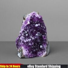 300-400g Natural Amethyst Crystal Cave Stone Cluster Quartz Rough Geode Healing picture