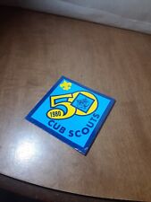 Vintage 1980 Cub Scouts 50th Anniversary Sticker BSA Unused picture