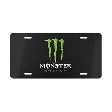 Monster Energy Racing Garage Man Cave - Vanity Plate Aluminum Pre-drilled Holes picture