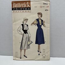 Vintage 1940s Butterick sewing pattern 5823 size 14 B 32 Teen Age Separates Trio picture