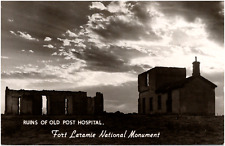 Old Post Hospital Ruins Fort Laramie National Monument Wyoming RPPC Postcard picture